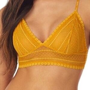 DKNY NWT  Lace Bralette in Gold L